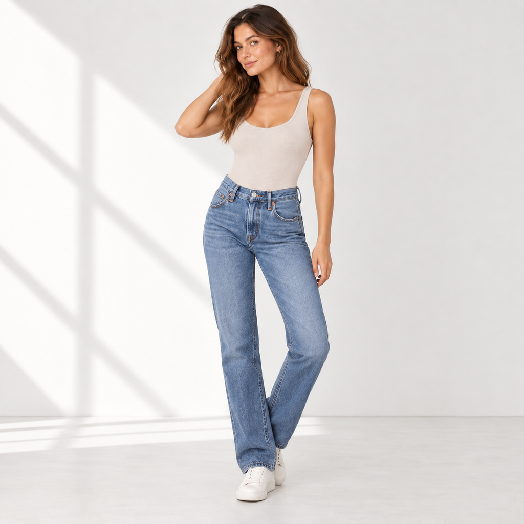 2x1 Rib Scoop Neck Bodysuit