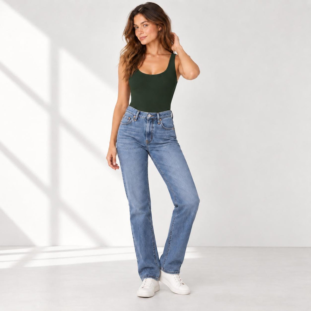 2x1 Rib Scoop Neck Bodysuit